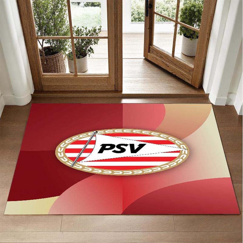 PSV Eindhoven FC Design Crystal Velvet Rug Soft Decorative Mat for Bedroom Entrance