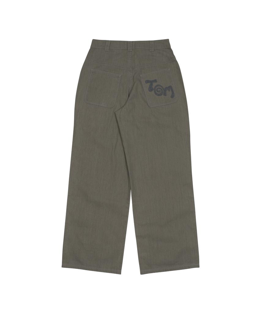 THE COLDEST MOMENT Tcm Starfish Patch Pants (Khaki Beige)
