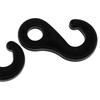 10 Pcs Plastic Shock Cord Hook Hooks End for Elastic Rope Strapping Tape