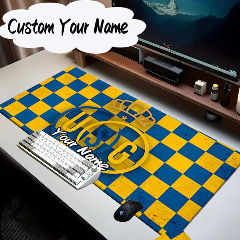 Custom Name Mouse pad Golden Crown Symbol Royale Mouse pad, Gaming Mouse Pad, keyboard pad, Desk Decor for computer notebook Fan Birthday Gift