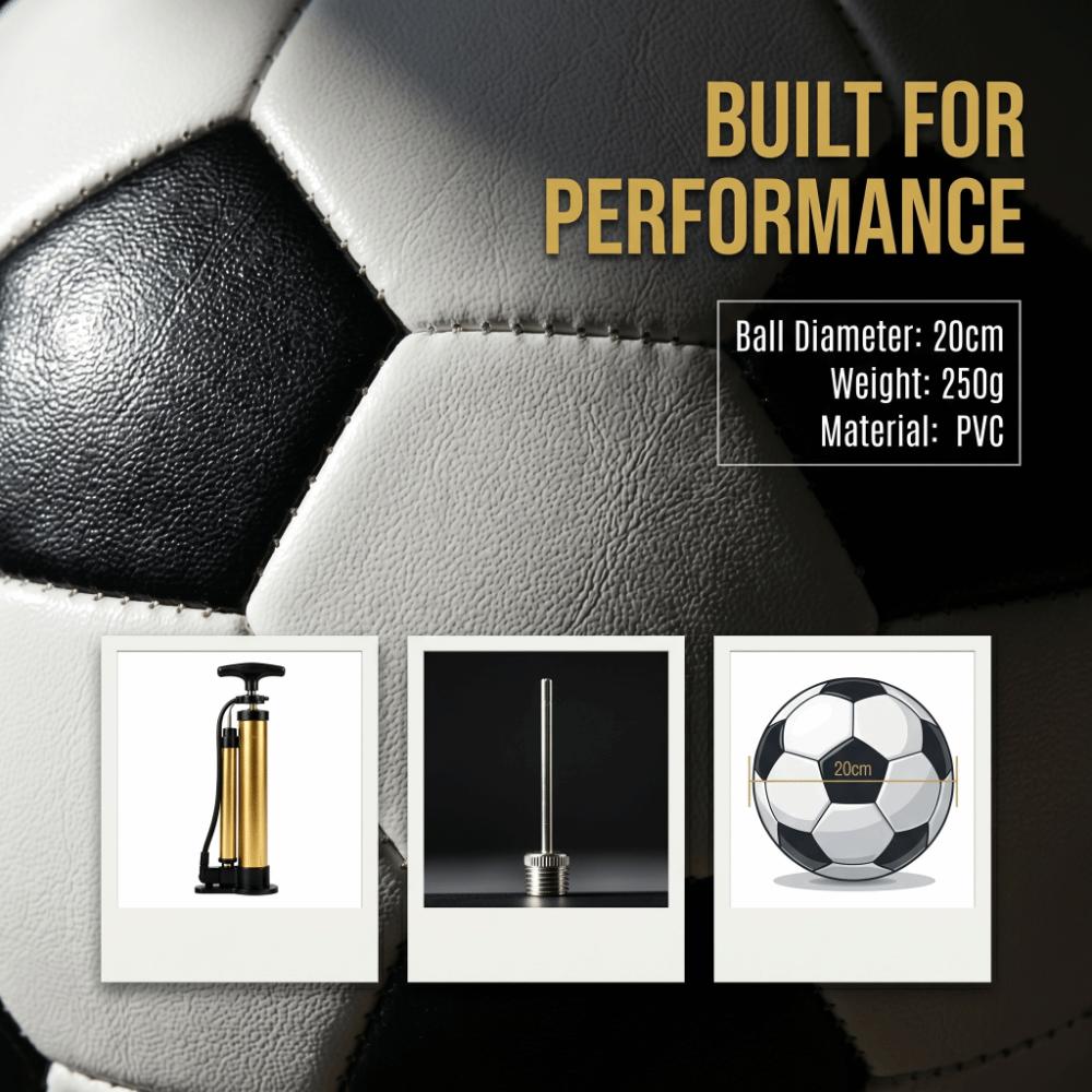 3pcs Black White Pattern Football Stitched Panels Training Ball Soccer Ball Youth Play
