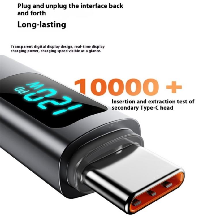 Плетеный нейлоновый кабель USB C для быстрой зарядки 120 Вт с технологией Power Delivery, выдвижной пружинный механизм для гаджетов, скорость передачи 480 Мбит/с