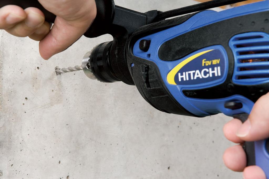 HIKOKI AC100V Vibration Drill FDV18V with Case Concrete 30mm FDV18V 18mm/Ironwork 13mm/Woodwork