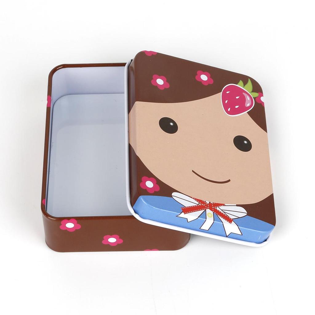 Маленькие коробки для хранения, мини-милые кавайные мультяшные жестяные металлические коробки, домашний органайзер для хранения ювелирных изделий, детские игрушки в подарок, товары для дома