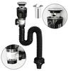 Universal Sink Drain Pipe Set Retractable Deodorant Sewer Drainage Water Hose Wash Basin Drainer Bathroom Kitchen Accessories