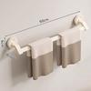 Bathroom Accessories Space Aluminum Suction Towel Rack Wall-mounted Perforation-free Storage Rack Double Pole