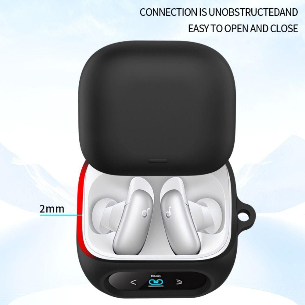 Ударопрочный силиконовый защитный чехол для Anker Soundcore Liberty 5 Pro для активного отдыха, путешествий, повседневного использования