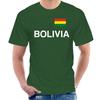 T Shirt Bolivia Black with Flag Pressure S to 3XL SUCRE BOLIVIA Morales