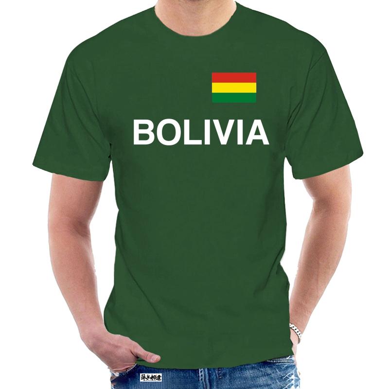 T Shirt Bolivia Black with Flag Pressure S to 3XL SUCRE BOLIVIA Morales