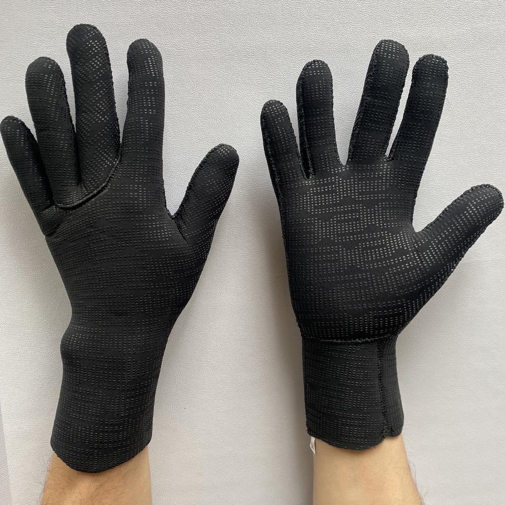 Super Elastic Neoprene Diving Gloves, 3-5mm, Wear-Resistant, Non-Slip, Cold-Proof, Warm Winter Swimming Snorkeling Gloves
