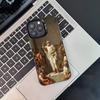 Чехол для телефона с картинами Караваджо для iPhone 17,16,15,14,13,12,11,Pro,XS,Max,Plus,Mini,SE4,E Черный Матовый Ударопрочный Чехол