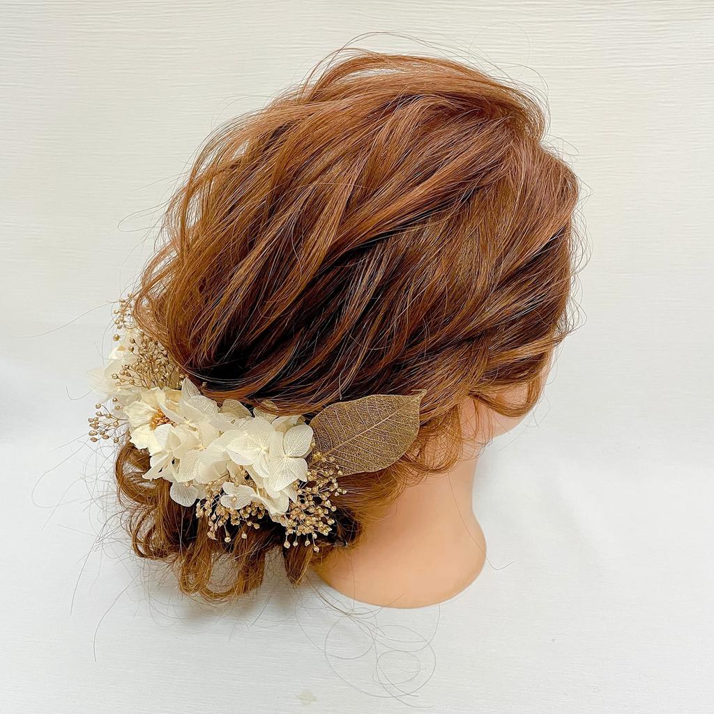 Головной убор из сухоцветов Японская одежда украшение для волос свадебная церемония церемония выпускной кимоно хакама свадебная гипсофила