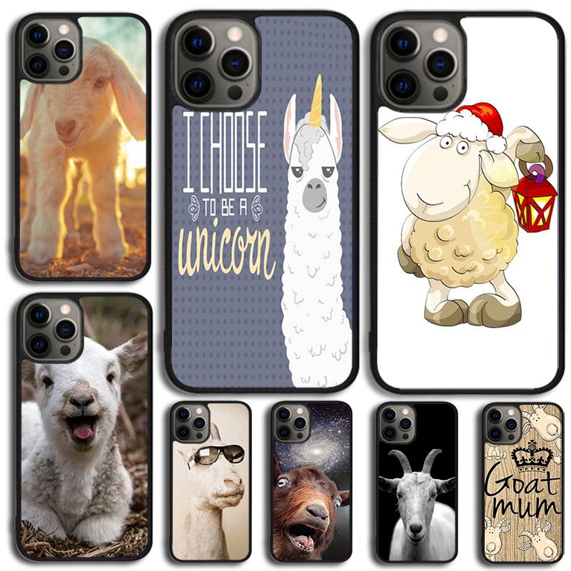 Cute Baby Pygmy Goat Phone Case For iPhone 17 Air 15 16e 14 13 Pro Max Coque 12 11 Pro Max PLUS cover