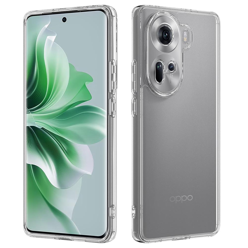 For Oppo Reno11 5G (Global) Case TPU+Acrylic Anti-Scratch Clear Back Cover