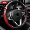BBJX7 2Pcs Car Non-Slip Steering Wheel Cover Protection For BMW 50th M Sport M3 M4 M5 E36 E39 E46 E60 E90 F15 F20 G30 X1 X3 X5 X7 Logo