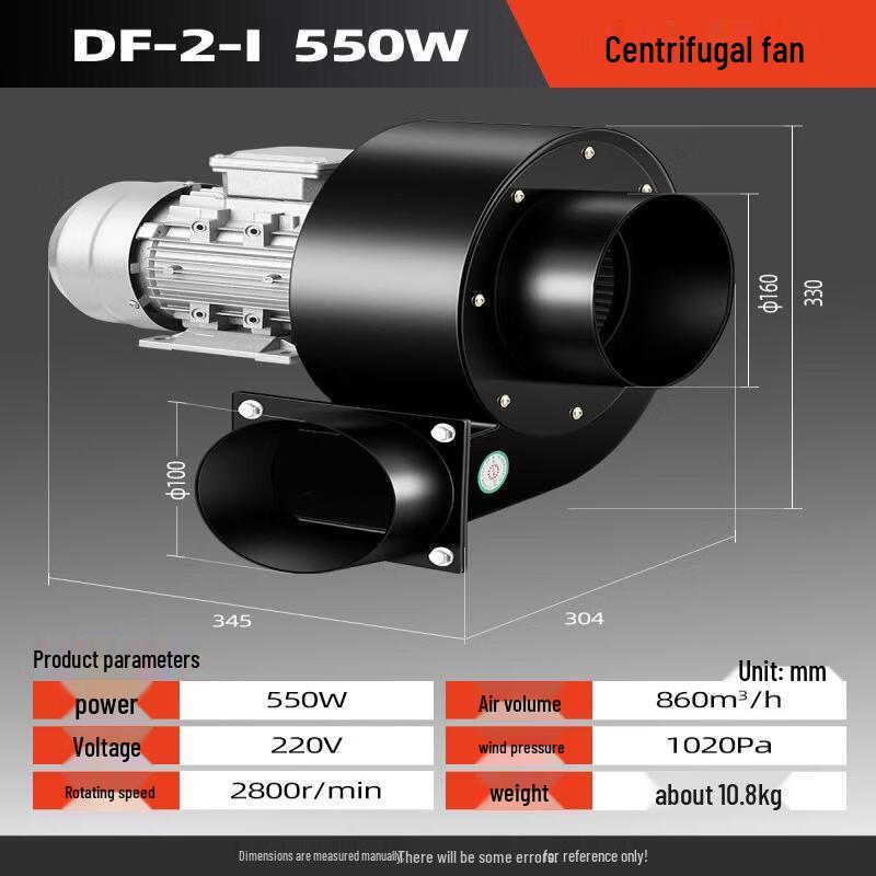 Центробежный вентилятор Aokewen DF550w