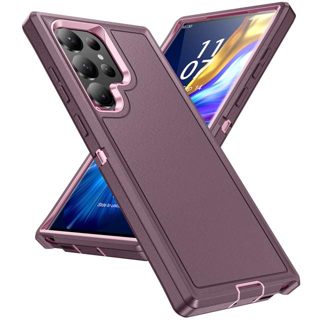 Двухслойные чехлы со сверхсильной защитой S23 для Samsung Galaxy S23 Ultra S 23 Plus, аксессуары для мобильных телефонов, чехол