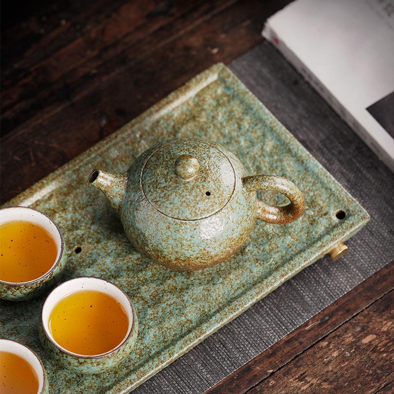 Чайник для чая пуэр, высококачественный грубый керамический чайник, чайники ручной работы премиум-класса, японский чайник и набор чашек, самовар, гайвань, горшки