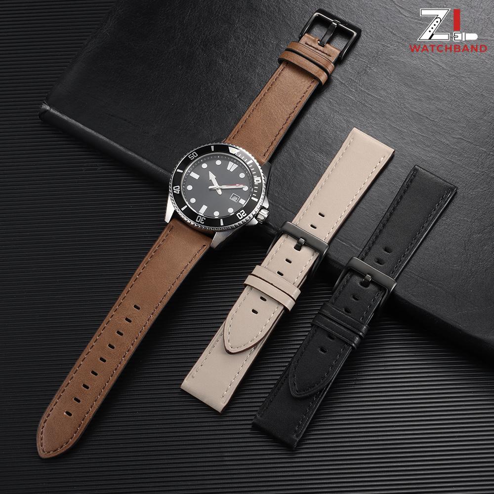 22mm Leather Watch Straps for Samsung Business Bracelet for Huawei Watch GT6/GT5 Smartwatches Wristband Universal Soft Wristband