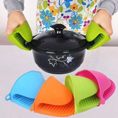 Высококачественный кухонный силикагель для выпечки, теплоизоляционный зажим, нескользящие перчатки, предотвращающие ожоги, бытовая миска, микроволновая печь