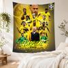Brazilian Footballer Action Wall Tapestry Rustic Farmhouse Great for Reading Corner Bedroom Living Room All Season Vintage Wall Art