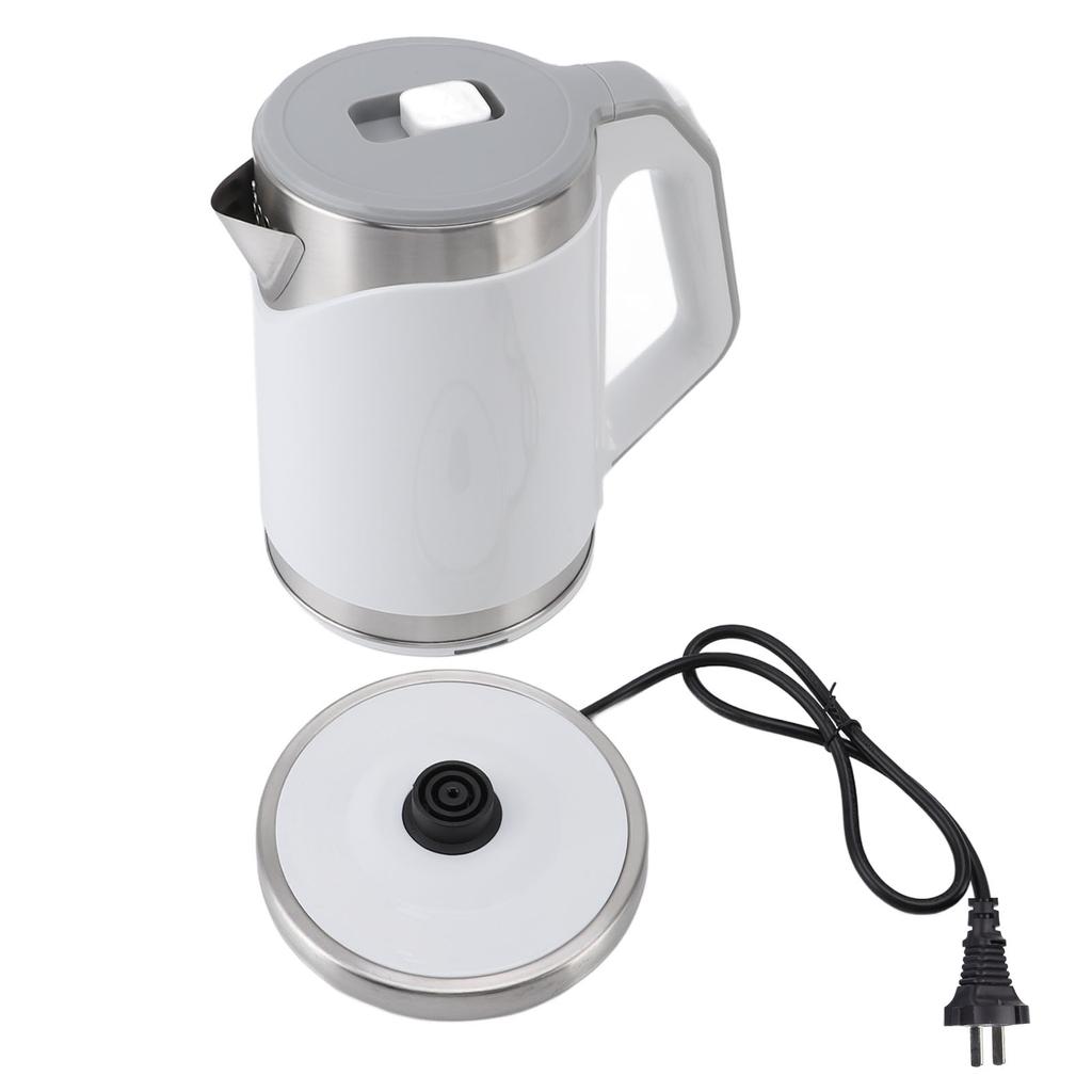 Electric Kettle Hot Water Boiler Stainless Steel Fast Heating Auto Shut Off Double Layer Water