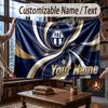 Custom Name Flannel Throw Blanket FC Zürich Pattern Warm Home Decoration