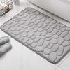 Bathroom Carpets Water Absorption Non-slip Bath Mat Floor Rug Cobblestone Embossed Doormat