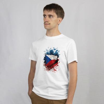 Чехия Футболка Страна Национальный Флаг Европа Футбольный Фан Футболка