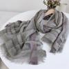 Autumn And Winter Wool Acrylic Blend Scarfs For Ladies 100*200 Checkered TurbansFor Women