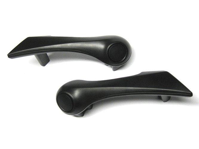 Renault Megane Ii 02-05 Front Door Interior Handle Left + Right Set Black