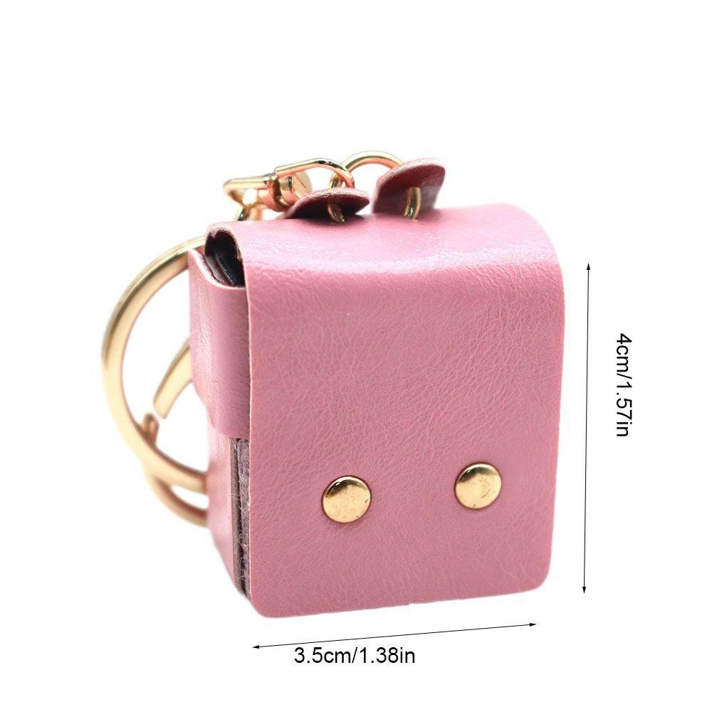 PU кожа кукла маленький рюкзак однотонный мини рюкзак брелок милый детский