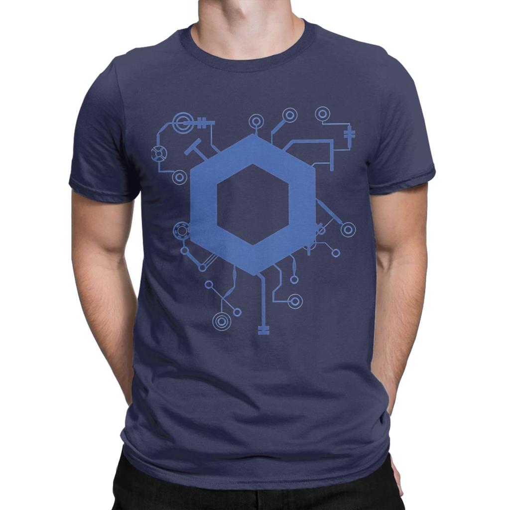 Chainlink Blockchain Cryptocurrency Funny 100 Cotton Tshirt Chainlink Tees Tops For Unisex