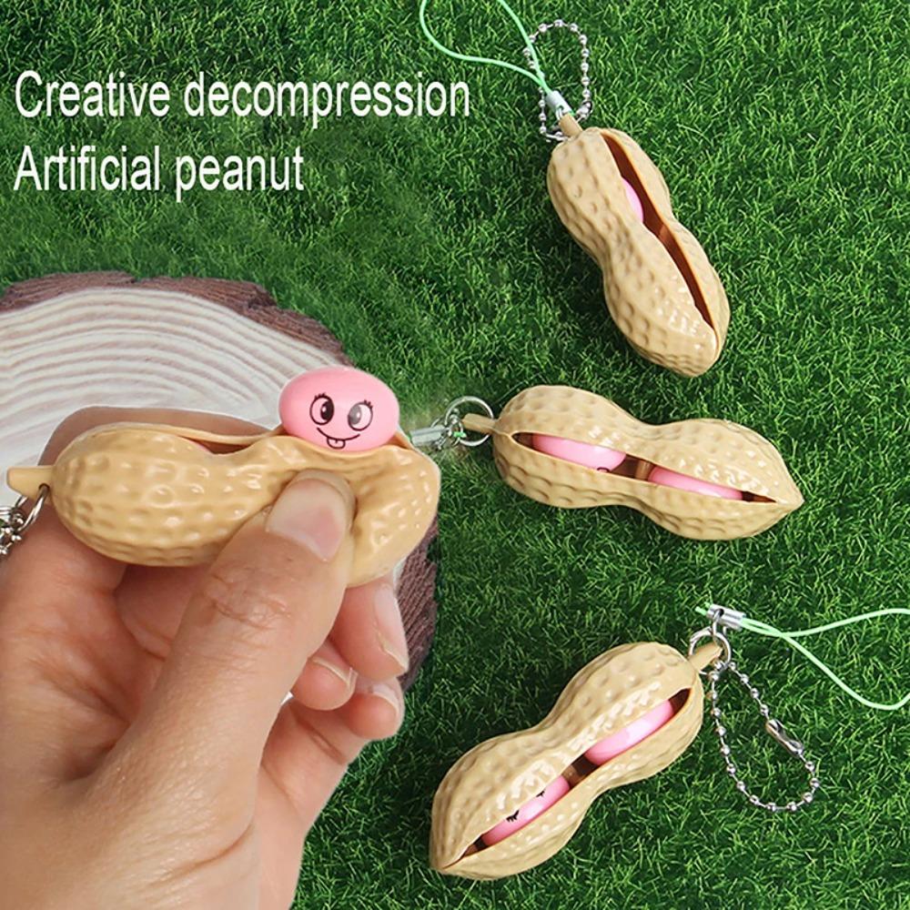 Anti-stress Anti-stress Fidget Toy Gifts Peanut Pendant New Peanut Key Chain