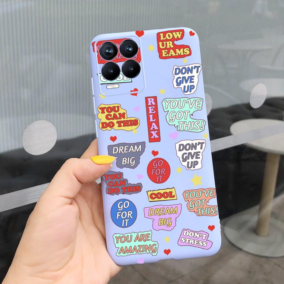 Чехол для Realme 8 Лавандовый Подсолнух Силиконовая Задняя Крышка Для Realme 8 Pro 8i Realme8 4G RMX3085 Мягкий ТПУ Чехол для Телефона Роскошный Чехол