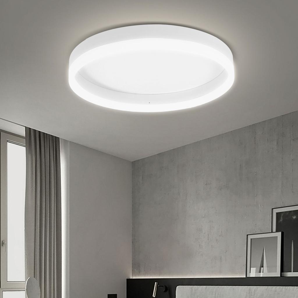 LED Ceiling Light Modern Dimmable Round Flush Mount Ceiling Light Fixtures with Remote and APP Contr