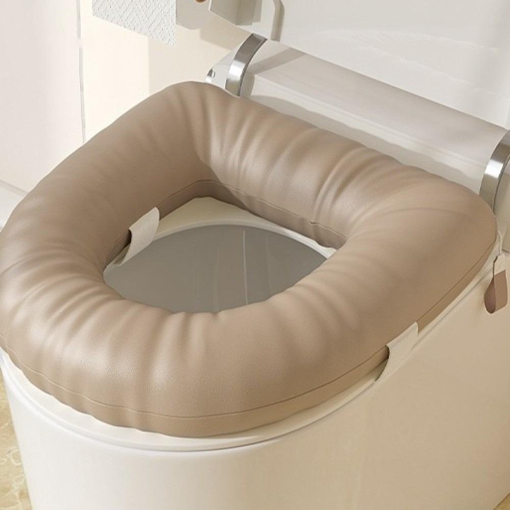 Height Increasing Raised PU Toilet Seat Thicken Leather Toilet Seat Toilet Seat Cushion Elderly