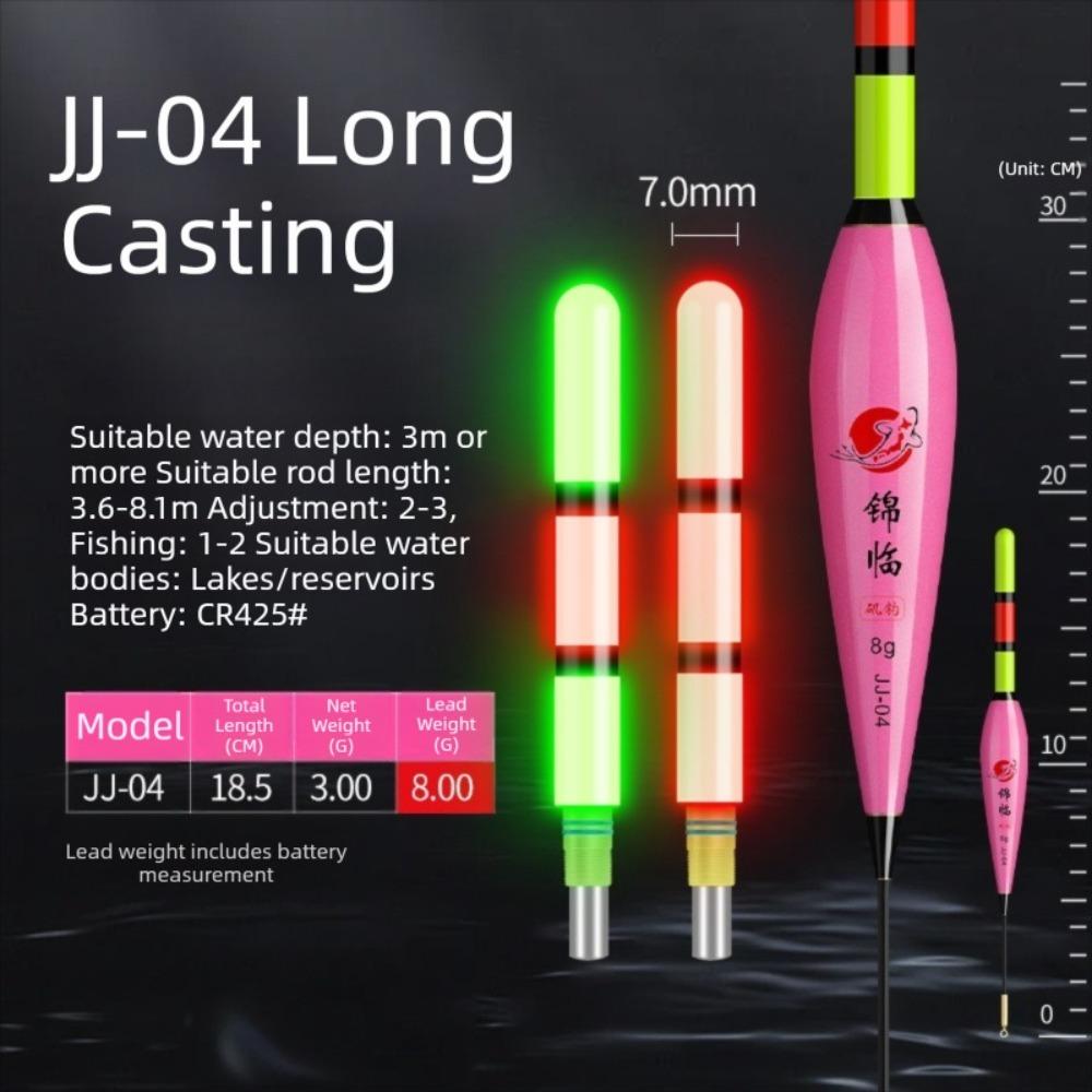 2pcs Gravity-Sensing Electronic Fishing Float LED Light Color-Changing Fishing Float  Night Fishing