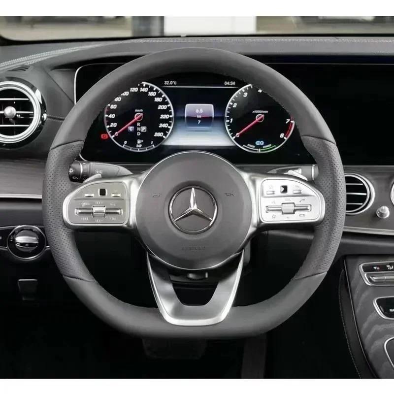 52 мм 57 мм ABS Значок Логотип Руля Автомобиля Эмблема Стайлинг Аксессуары Для Mercedes Benz Серии C E S CLA CLS W212 W205 W204 DQRST1