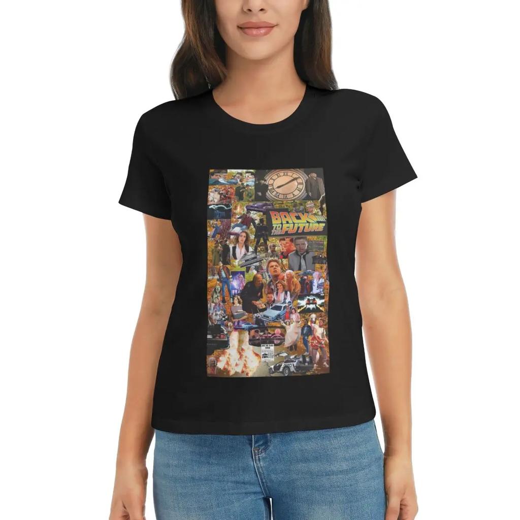 Women TShirt Back To The Future Summer Short Sleeve Tees ONeck Cotton T Shirts Clothes Tops Streetwear