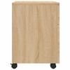 Mobile Filing Cabinet with Casters Sonoma Oak Finish 45 x 38 x 54 cm