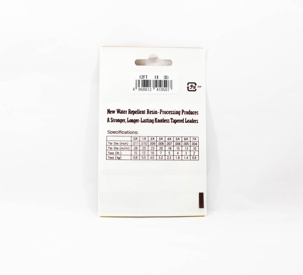 Sunline Конический поводок Siglon Nylon 12 футов 1X/12 фунтов/0,25 мм (0507)