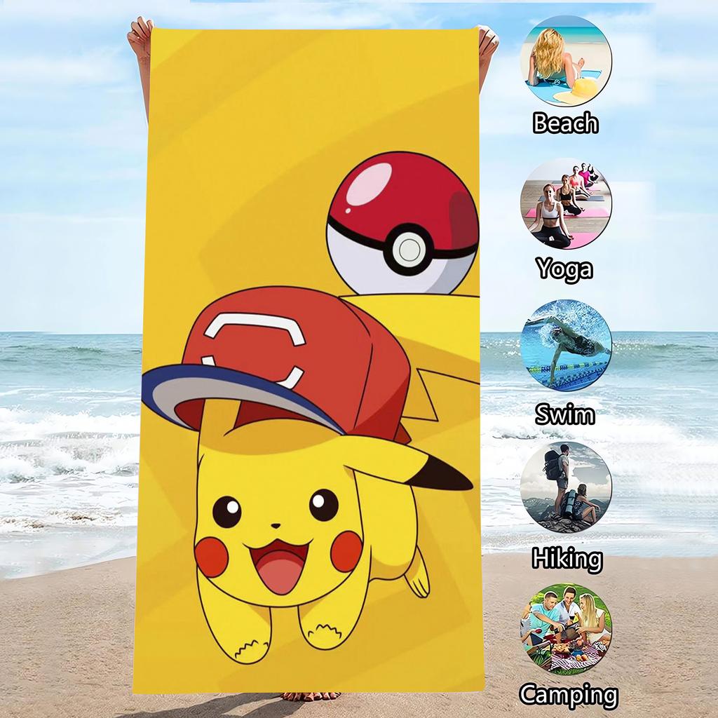 Electric Mouse Shower Cartoon Large Microfiber Travel Picnic Pool Cute Towel for Kid Bathroom Women Bathroom