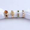 4pcs Colorful Resin Finger Rings Jewelry Set Versatile Resin Rings Set Finger Accessory For Enhancing Any Outfit