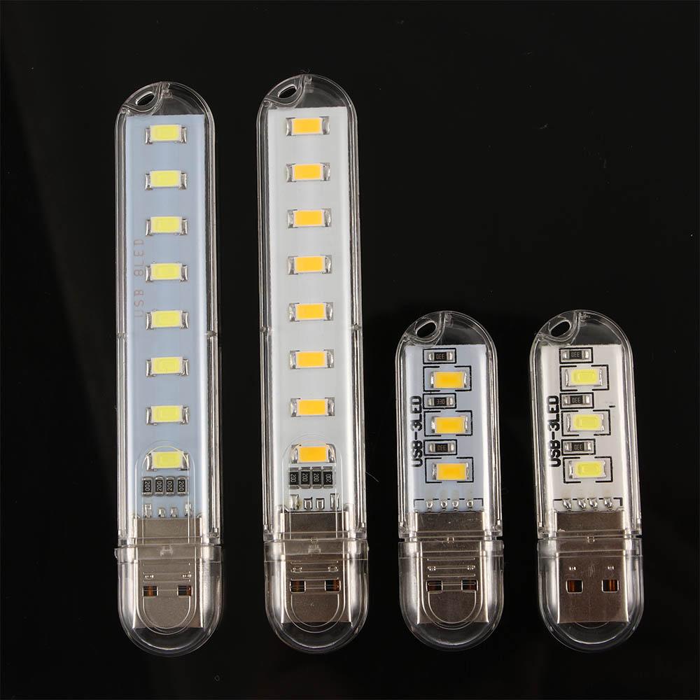 3LEDs 8LEDs 5V Power Mini USB light Book Light USB LED Lights Reading Book Lamp USB Night light