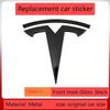 Металл Для Tesla - Передний значок автомобиля Задний значок багажника Подходит для Model 3 Model Y замена переднего и заднего значков чернение