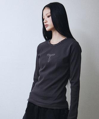 Lekim Lwe С длинным рукавом и заклепками (Древесный уголь)