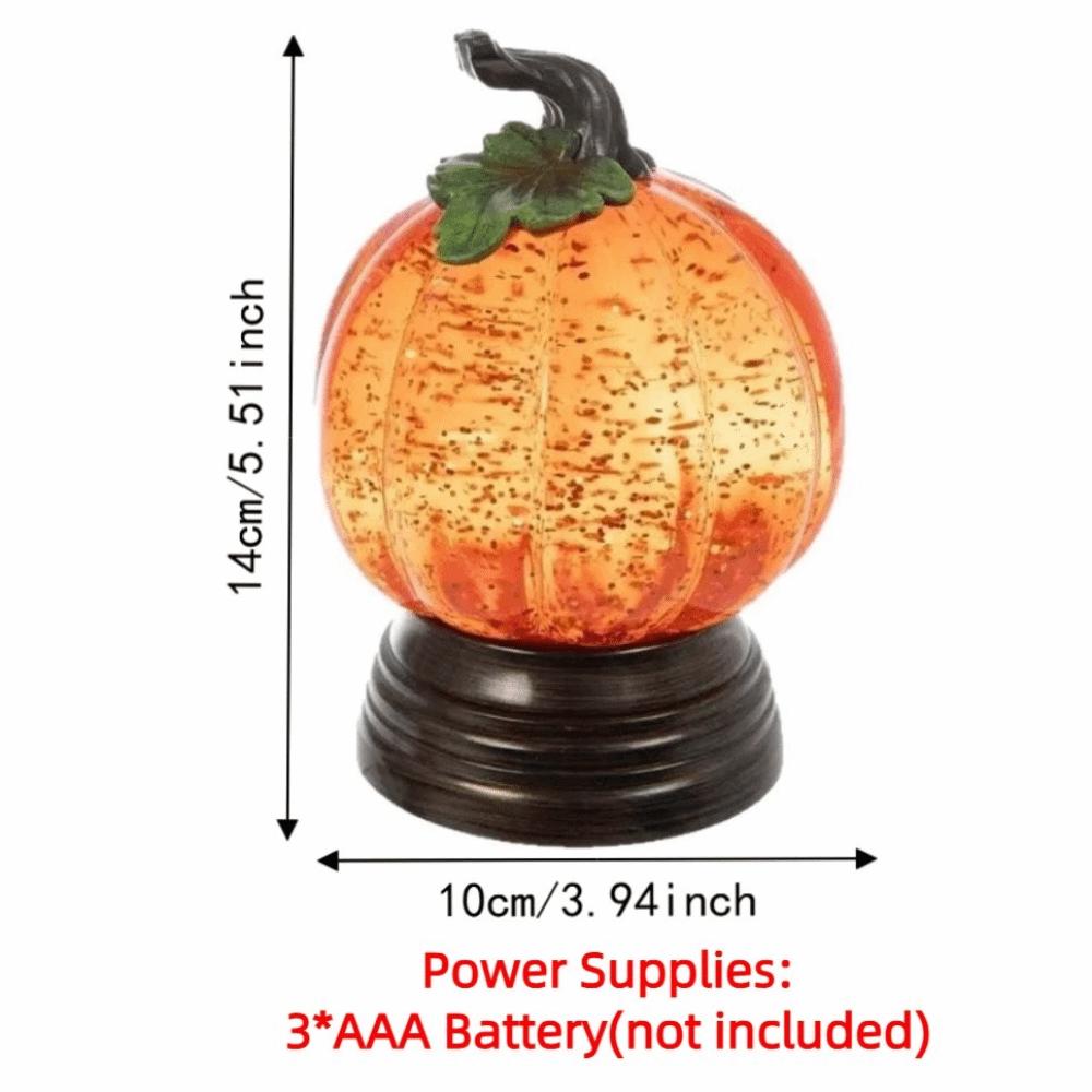 Retro Halloween Night Light Resin Glowing Pumpkin Decorative Light Fall Table Centerpieces