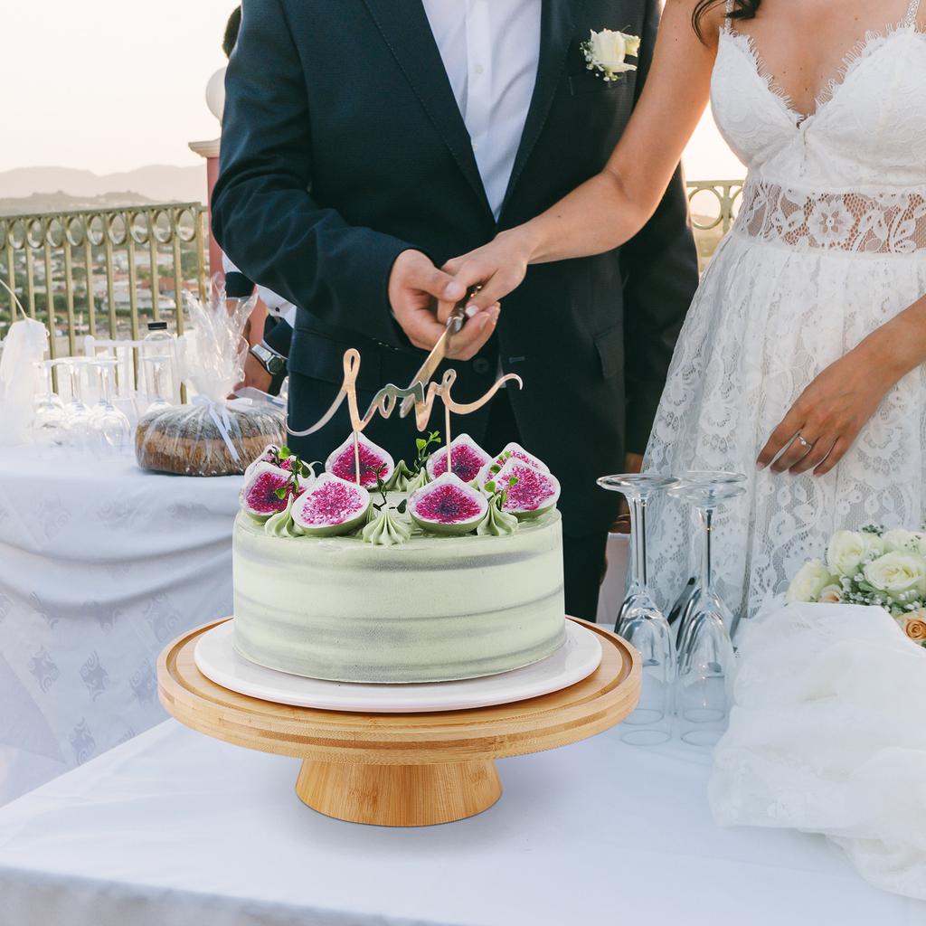 Wood Cake Plate with Clear Dome Lid Wooden Cake Display Stand Wooden Pedestal Stand for Cheese Chips Fruit Platter