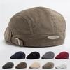 Men Fashion Corduroy Beret Spring Autumn Thick Warm Women's Flat Hat Vintage Casual Newsboy Cap Unisex Fashion Front Back Wear